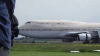 Cotswold Airport 747 Landing 06062016 [upl. by Elin288]