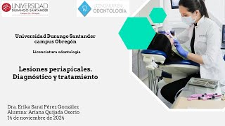 Tarea 2  lesiones periapicalesdiagnóstico y tratamiento [upl. by Brianne]