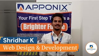 Testimonial By Shridhar K on Web Design amp Development at Apponix Technologies [upl. by Dulcia605]