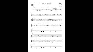 How to play I hear a symphony Cody Fry tenor sax tutorial cover part B [upl. by Koller]