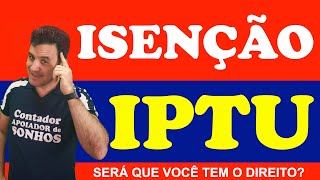 QUER FICAR ISENTO DO PAGAMENTO DO IPTU [upl. by Lleumas401]