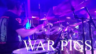 WAR PIGS live drum cam w Diary Of A Madman Black Sabbath Tribute [upl. by Aihsekin]