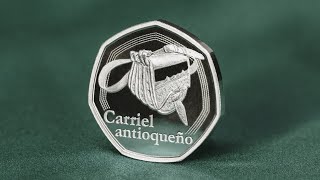 Moneda conmemorativa del Guarniel – Carriel antioqueño [upl. by Aiciram149]