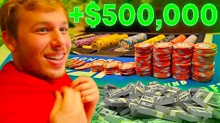 WINNING OVER 500000 IN VEGAS HIGH ROLLER BLACKJACK [upl. by Esau83]