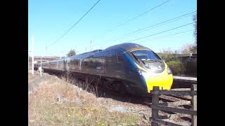 The Class 390 Pendolino New Avanti West Coast No390154 was leaves at Penrith North Lakes [upl. by Ityak416]