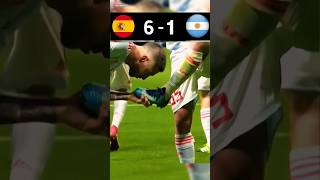 Argentina 1  6 Spain  Friendly Match 2018  Argentina vs Spain football [upl. by Hailey]