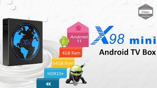 X98 Mini Box TV Android 11  S905W2  4K 2K UHD  4GB Ram amp 64GB Rom  Unboxing [upl. by Abisha]