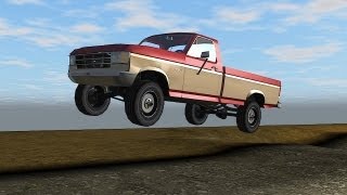 Rigs of Rods  1987 Ford F 150 Long Bed Test Drive [upl. by Ahsenat745]