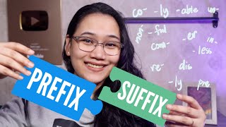 Prefixes and Suffixes Affixes  English Grammar [upl. by Anett]