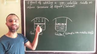 Effect of adding non volatile solute on vapour pressure of solution  solution  class 12 [upl. by Ashton]