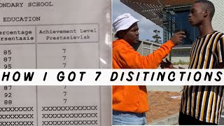 HOW I GOT 7 DISTINCTIONS IN MATRICGrade 12 Study tips [upl. by Irret]