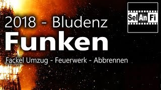 Funken 2018 Bludenz  Funkenzunft Bludenz Fackel Umzug Feuerwerk Abbrennen Fasnat [upl. by Eahsat]