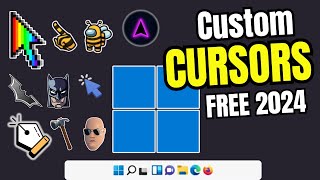 How to Get 🖰 CUSTOM CURSORS for Windows 1110 FREE SIMPLE amp ATTRACTIVE [upl. by Airamat]