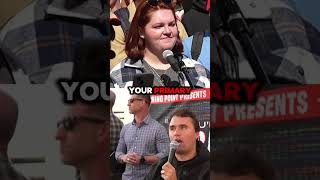 Student asks why Charlie kirk is AGAINST Kamala Harris⁉️✅❌ charliekirk debate [upl. by Harewood]