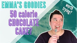 I tried Emma’s Goodies 50 calorie chocolate cake satisfied my cake cravings  Weight Loss [upl. by Newkirk]