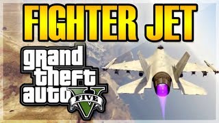 GTA V How to Get a FIGHTER JET Easy Way  Grand Theft Auto V [upl. by Elita997]