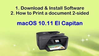 HP Officejet Pro 6968 Download amp Install Software amp print double sided on macOS 10 11 [upl. by Kev]