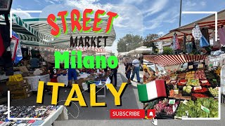 ✨STREET MARKET MILANO ITALY🇮🇹4K VIDEOTRAVEL VLOGYOUTUBE VIDEO PJ ITALY VLOGSLIKE [upl. by Eanat234]