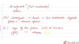 Descirbe some features of catalysis by zeolites  12  NCERT BASED EXERCISE  CHEMISTRY  CENGA [upl. by Ellehsar]