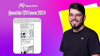 ENEM 2024 Questão 129 A tirinha ilustra esquimós dentro de um iglu [upl. by Llekcir108]