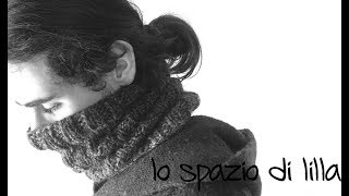 Scaldacollo facile ai ferri da uomo con punto onde  Easy man knitted cowl in wave stitch [upl. by Ilyak]