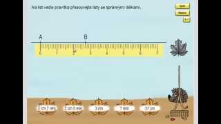 Převod jednotek délky mmcmdm Geometrie 3ročník strana 8 cvičení 1 [upl. by Nevai]