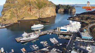 Vestmannaeyjar Iceland Birds Eye View [upl. by Adah]