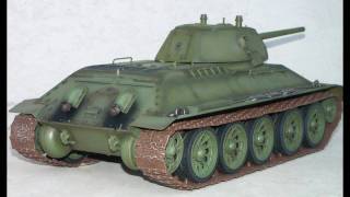 RC tank T3476 welded turret ラジコン戦車 [upl. by Ylra629]