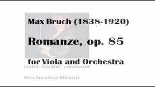 Max Bruch Romanze in F major op 85 for Viola and Orchestra Richard Fleischman viola [upl. by Nawoj938]