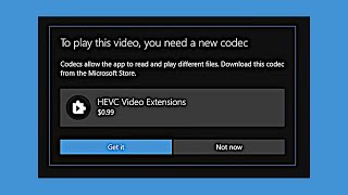 How To Get the Free HEVC Codec for Windows 10  H265  HEVC Video Extensions [upl. by Anirbes]