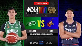 Benilde vs Letran Men’s Basketball  NCAA Season 100  Replay [upl. by Ienttirb]