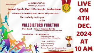 Live  Auden School  Annual Sports Meet 2024  Kreeda Pradarshana  Valedictory Function [upl. by Sedlik]