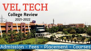 VELTECH UNIVERSITY CHENNAI  2021  MY COLLEGE  ADMISSION  PLACEMENTS  FEE  CAMPUS TOUR [upl. by Takakura]