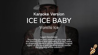 Vanilla Ice  Ice Ice Baby Karaoke Version [upl. by Belicia]