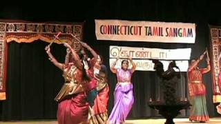 Kolatam dance during Tamil New Year function [upl. by Burnard691]