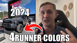 2024 Toyota 4Runner COLORS CONFIRMED Im OBSESSED with one [upl. by Ellatsirhc]