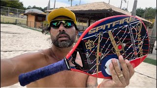 MINHA RAQUETE NOVA DE BEACH TENNIS 🎾 [upl. by Naihtsirc]