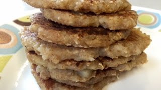 TORTITAS DE MANZANA AVENA Y TRIGO  Recetas Nutritivas para Bebés y Niños  HechoxMama [upl. by Reifel722]