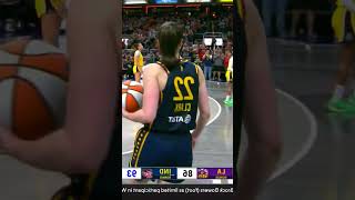 Caitlin Clark notched the second triple double in WNBA shorts caitlinclark wnba [upl. by Anit]