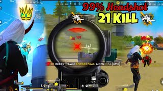 21 kills 💪 XM8UMP 99 Headshot Rate ⚡ Duo Vs Squad🪂 Full Gameplay  Intel i5 💻 FreeFire [upl. by Ialda]