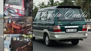 Restoring Our 20Year Old Toyota Qualis RS  Qualis RS Restoration  restoration toyota kerala [upl. by Nickerson]