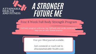 Free 8 Week Strength Training Program All you need is 11 minute ❤️ Week 3 HIIT Workout fitness [upl. by Niela546]