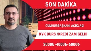 SON DAKİKA KYK BURS VE KYK KREDİYE ZAM GELDİ KYK BURS MİKTARI 2024  2000₺ 4000₺ 6000₺ [upl. by Piks492]