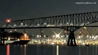 RAW Cargo ship loses power crashes into the Baltimore Bridge [upl. by Mccall596]