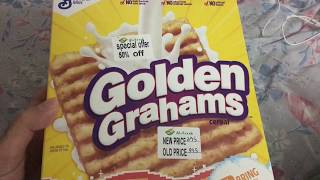 Golden Grahams by General Mills cereal review [upl. by Suryc]