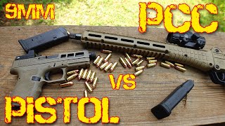 9mm Pistol vs 9mm PCC Pros and Cons [upl. by Aihsemek566]