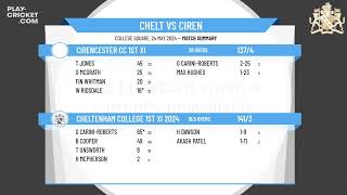 Cheltenham College 1st XI 2024 v Cirencester CC 1st XI [upl. by Anderegg]