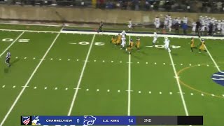 VYPE Live Playoff Football Highlights Channelview vs CE King [upl. by Ahtnicaj]