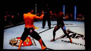 Lyoto Machida vs Rashad Evans UFC Undisputed 2010 [upl. by Dnomsaj]