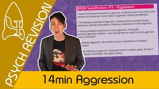 Aggression  AQA Psychology UNDER 20 MINS Quick Revision for Paper 3 [upl. by Anahc]